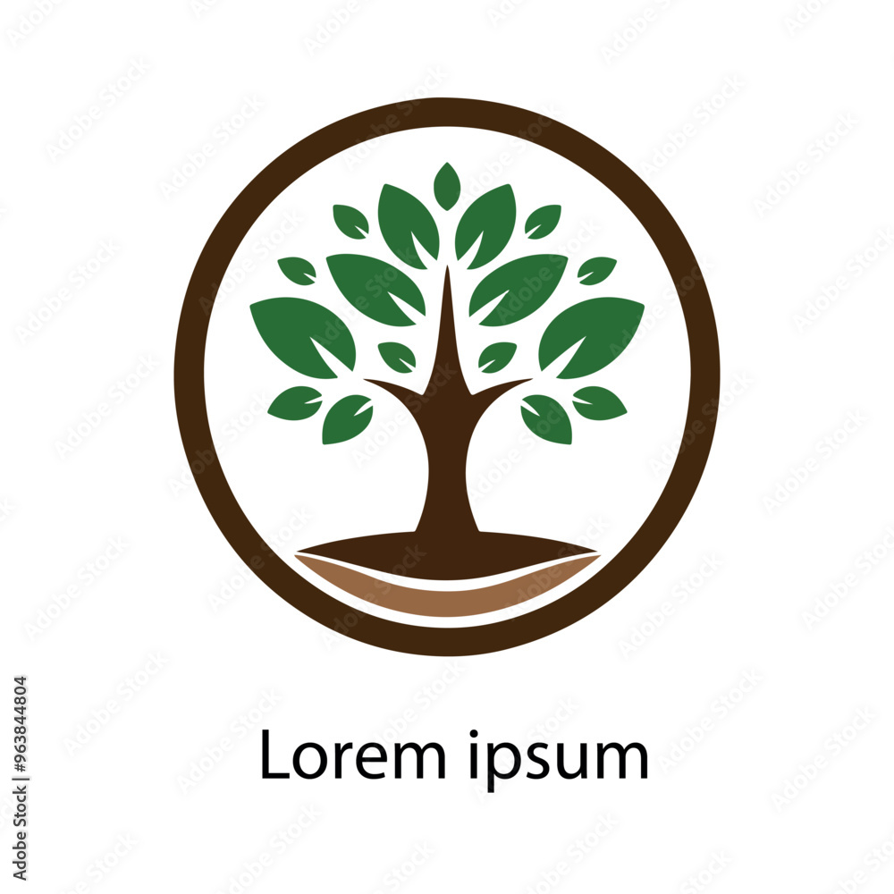 Obraz premium Natural tree logo design