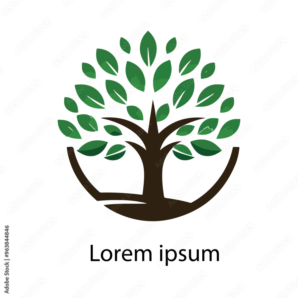 Obraz premium Natural tree logo design