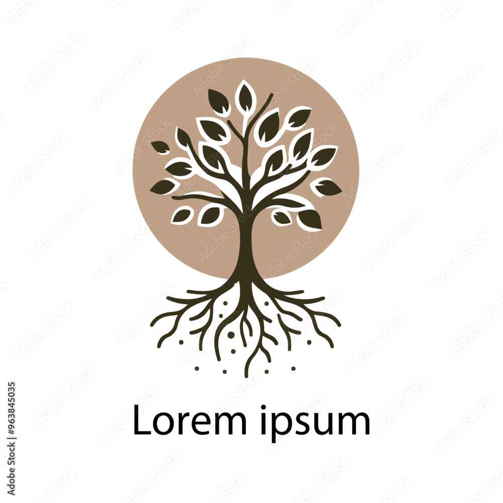 Obraz premium Natural tree logo design