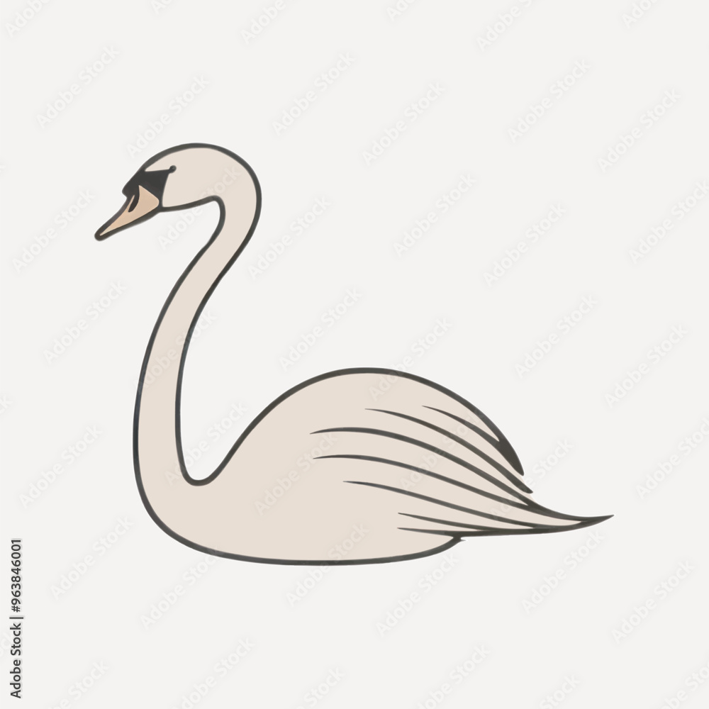 Fototapeta premium rawpixel_office_34_simple_shape_swan_icon_in_organic_minimalism_da7ec0da-c7bf-4653-8e9a-0feba1376035-p
