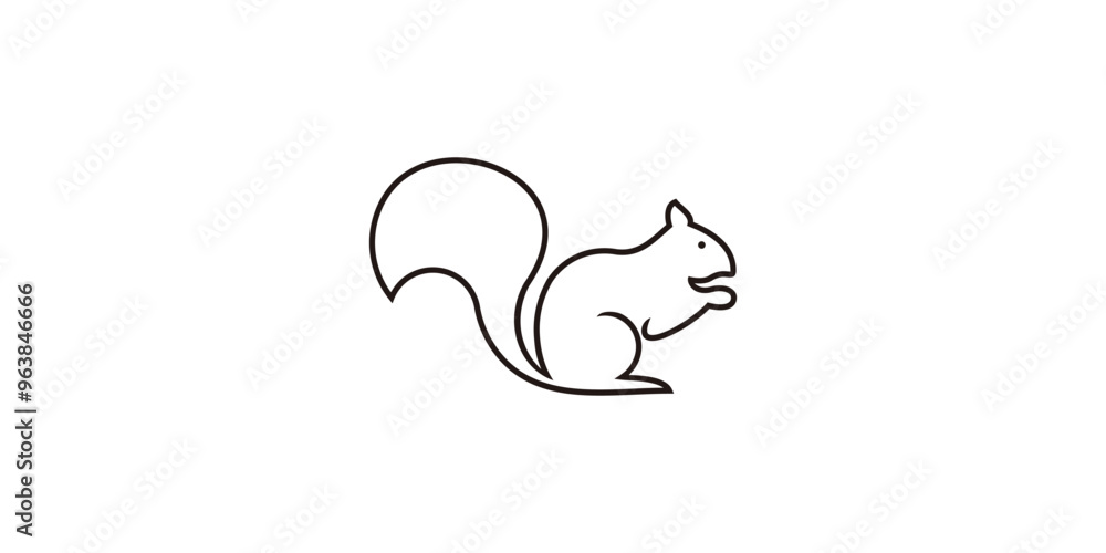 squirrel animal line art ,vector squirrel animal line art ,vector
