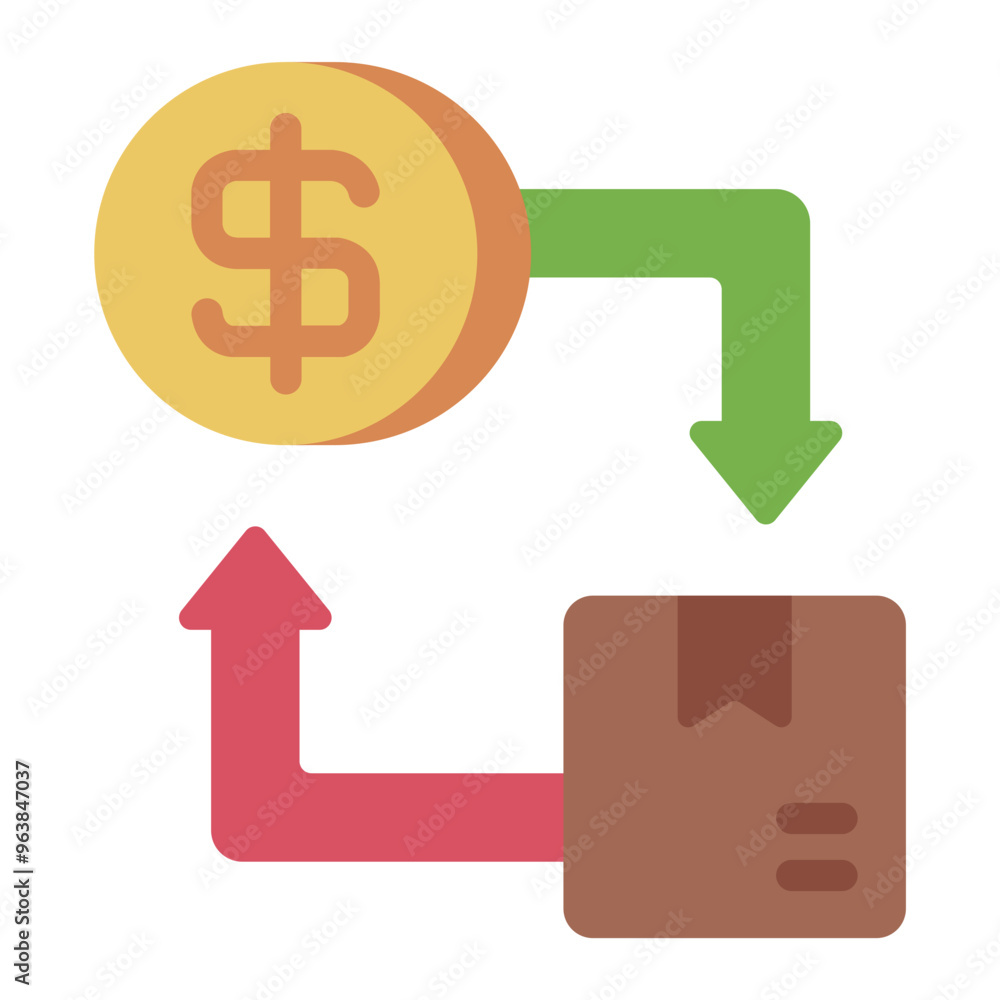 Money and package representing trade and stock market exchange. Money and package representing trade and stock market exchange.
