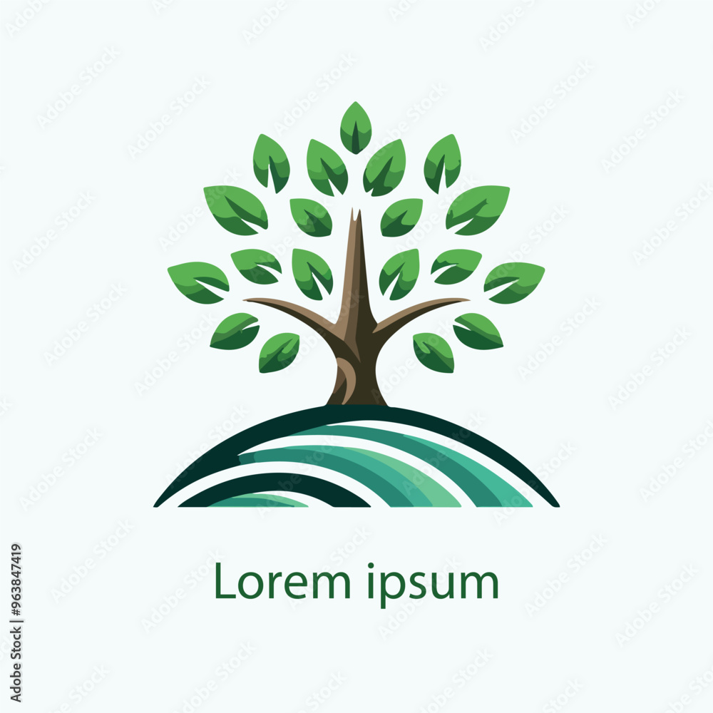 Obraz premium Natural tree logo design