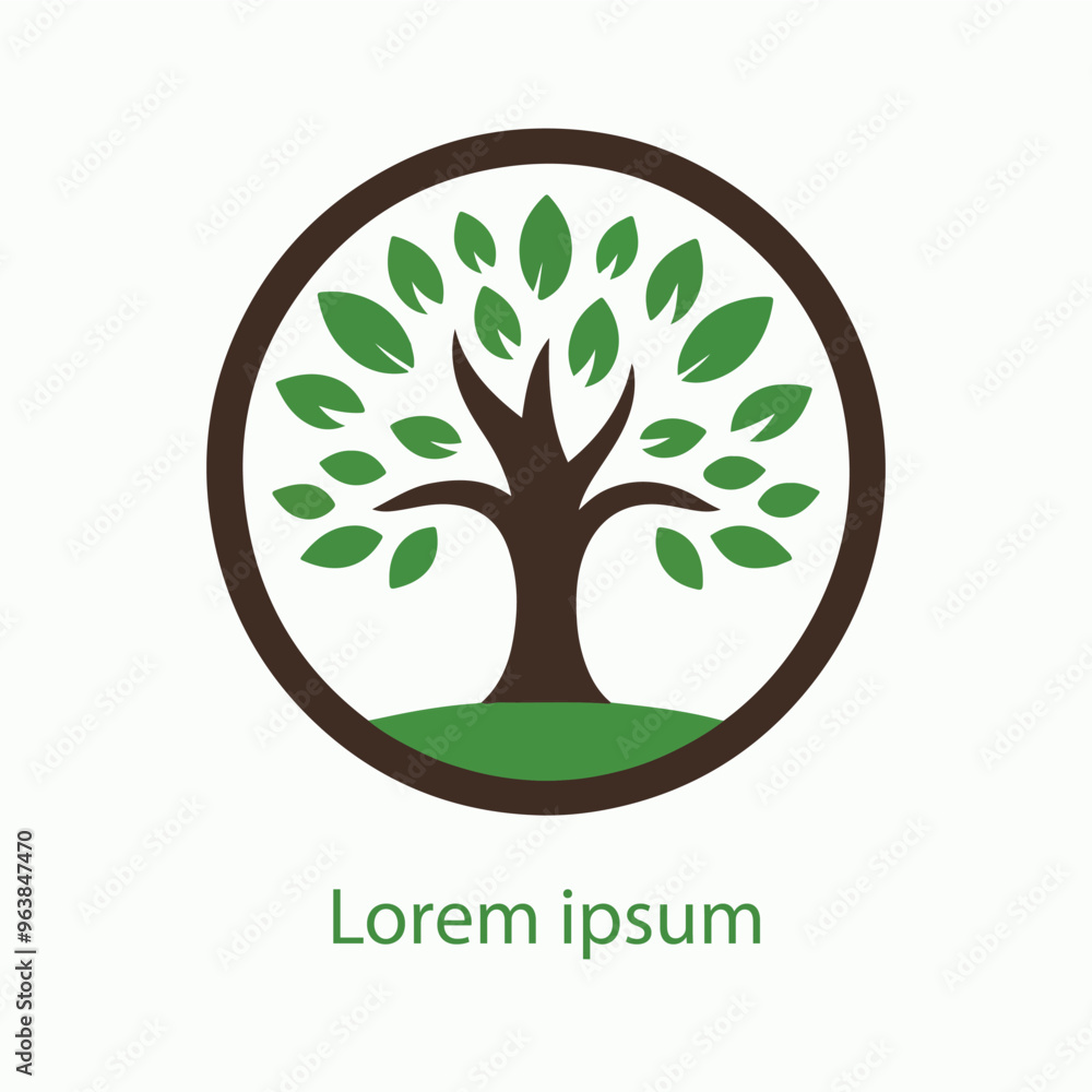 Obraz premium Natural tree logo design