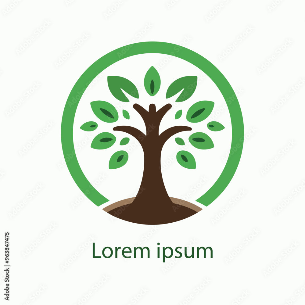 Obraz premium Natural tree logo design