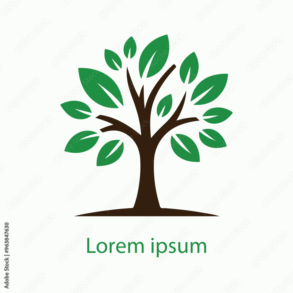 Obraz premium Natural tree logo design