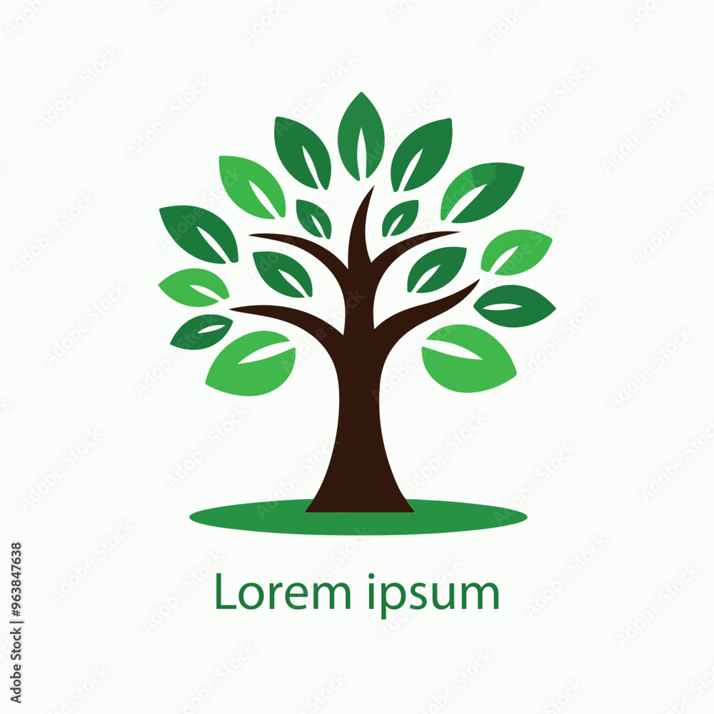 Obraz premium Natural tree logo design