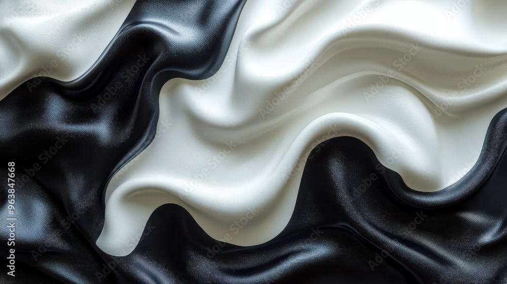3d abstract fashion backgroun3d with black an3d white stripes an3d lines folde3d textile ribbon or paper 3d abstract fashion backgroun3d with black an3d white stripes an3d lines folde3d textile ribbon or paper