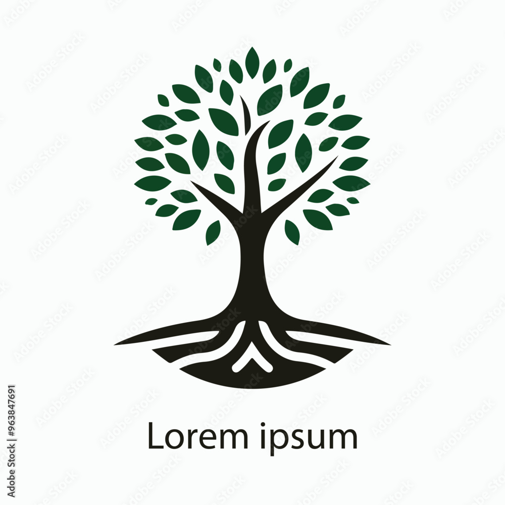 Obraz premium Natural tree logo design