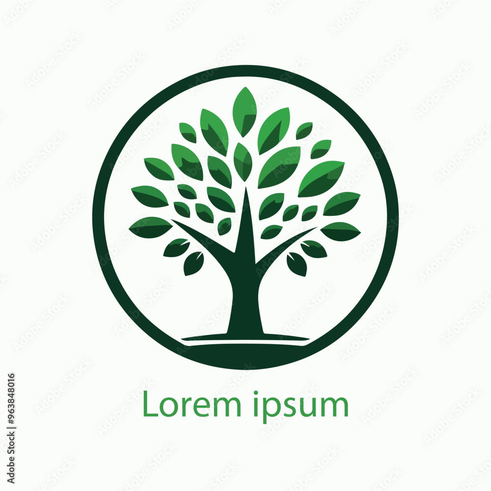 Obraz premium Natural tree logo design