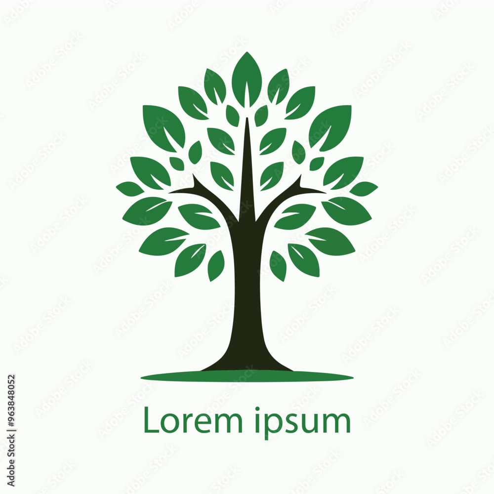 Obraz premium Natural tree logo design