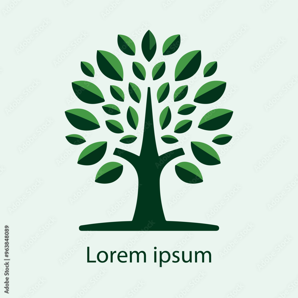 Obraz premium Natural tree logo design