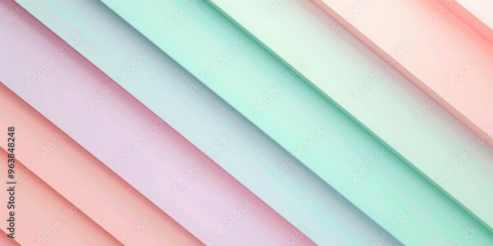 Obraz premium a background with a light pastel color palette, including shades of pink, mint green, and lavender. The design should be minimalist, with soft gradients and no patterns