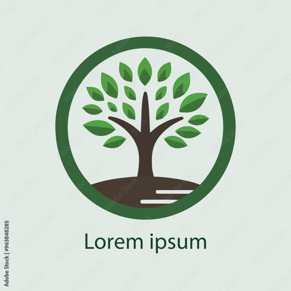 Obraz premium Natural tree logo design