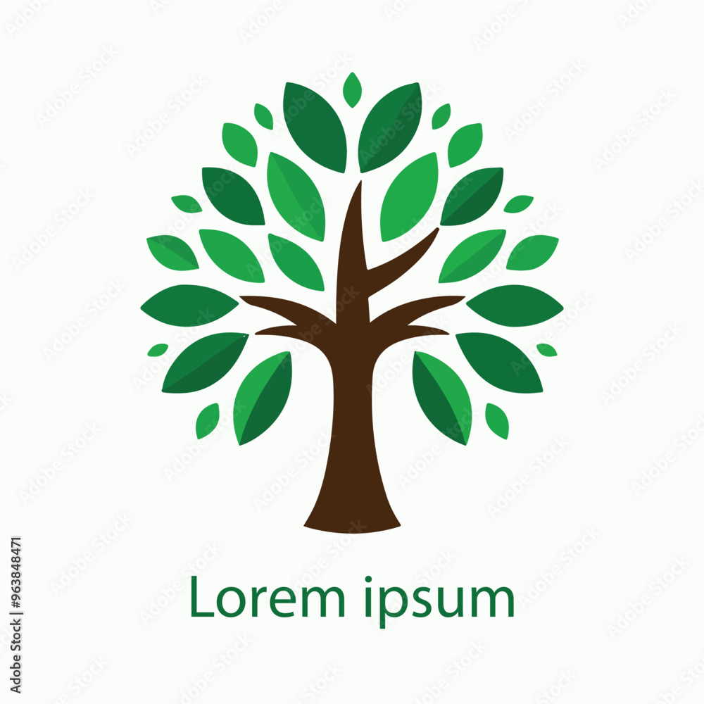 Obraz premium Natural tree logo design