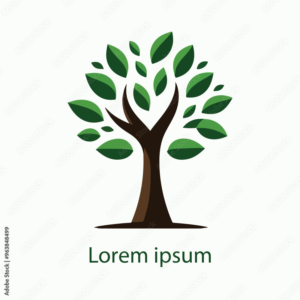 Obraz premium Natural tree logo design