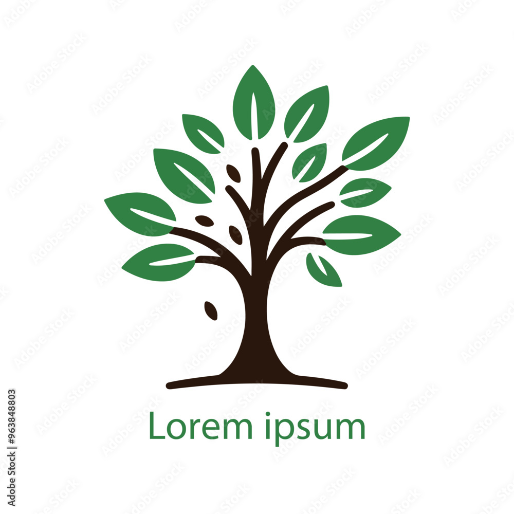 Obraz premium Natural tree logo design