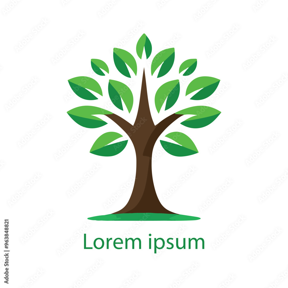 Obraz premium Natural tree logo design