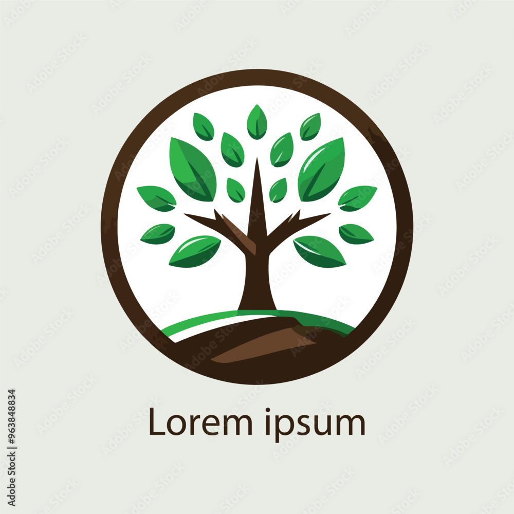 Obraz premium Natural tree logo design