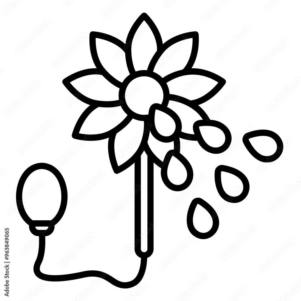 Flower icon that can spray water for prank Flower icon that can spray water for prank