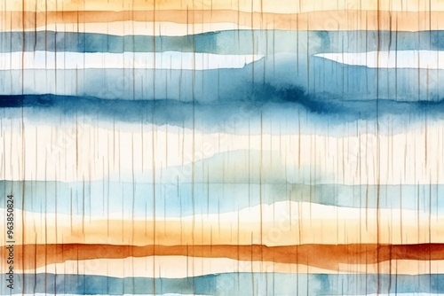 brown and blue watercolor stripes background wallpaper