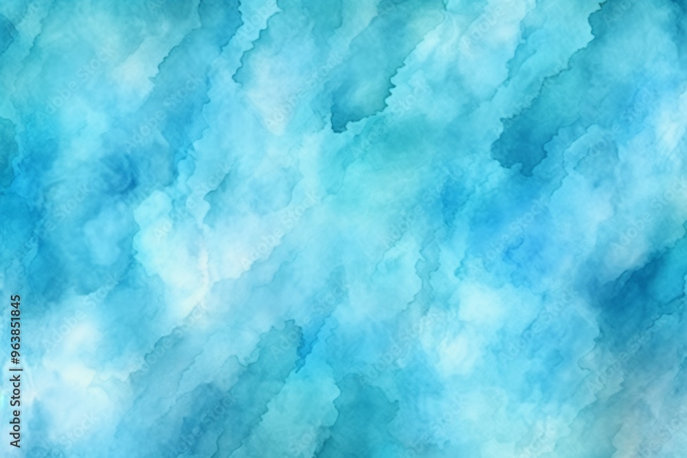 Cyan blue watercolor abstract background Cyan blue watercolor abstract background