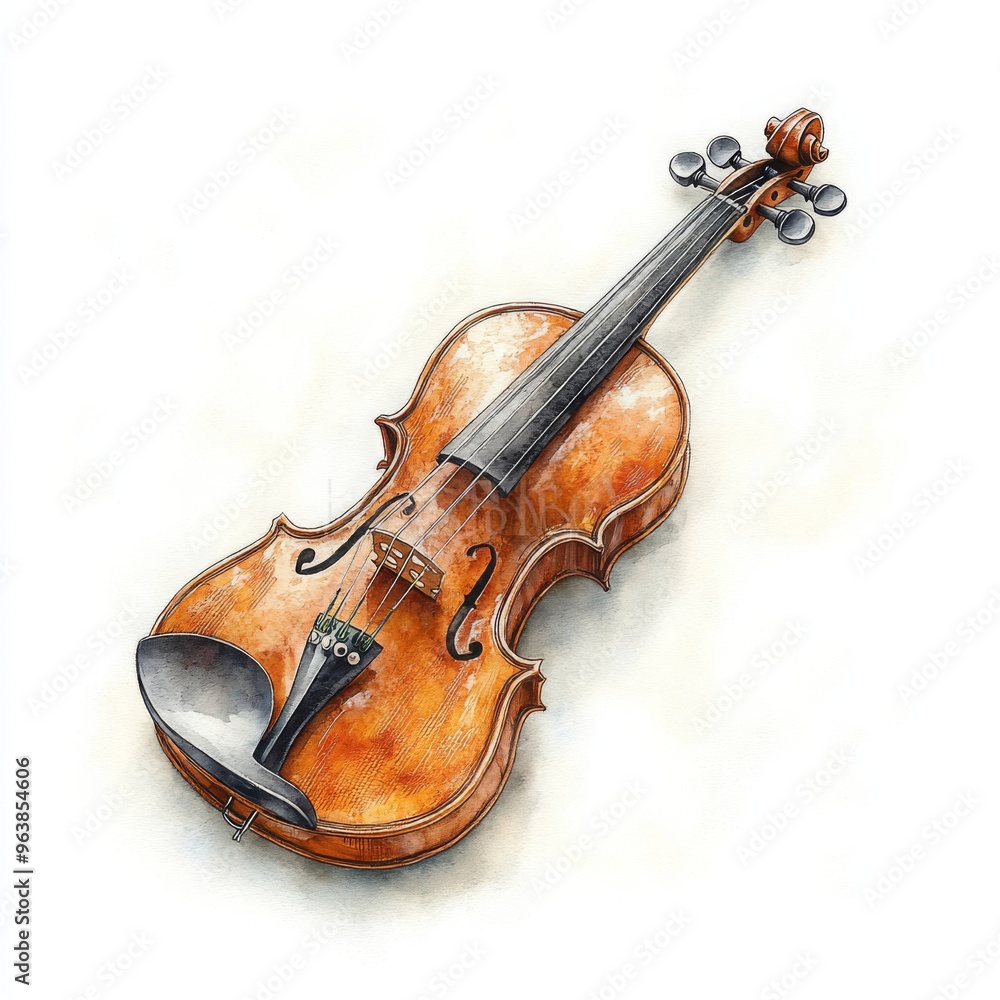 Fototapeta premium violin isolated on white