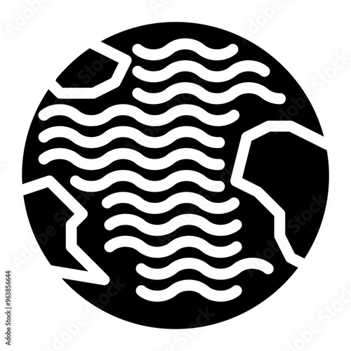 atlantic, ocean, sea, earth, geography, geographic, world solid or glyph icon