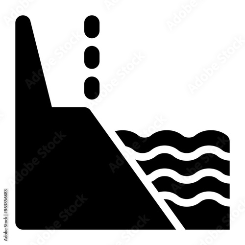 backshore, seashore, beach, foreshore, coast, geography, geographic solid or glyph icon