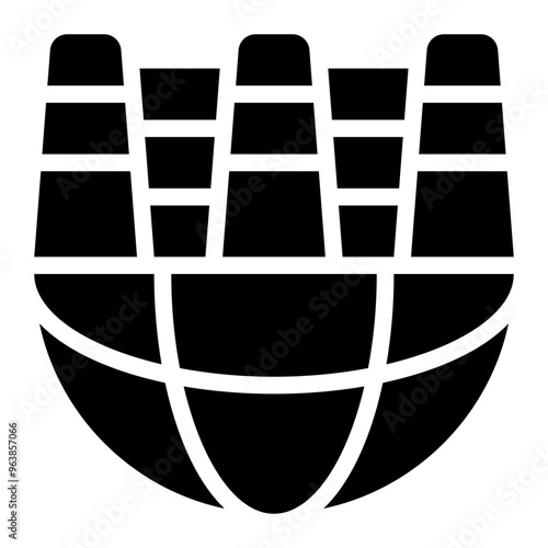 horst, grabens, earth, crust, geography, geology, geographic solid or glyph icon