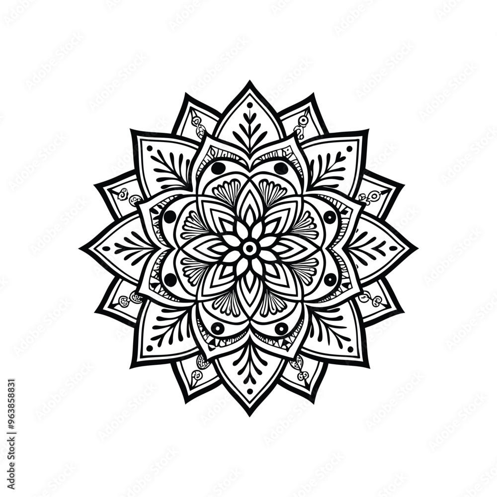Mandala Camel Clipart - Mandala Vector Illustration in black and white Mandala Camel Clipart - Mandala Vector Illustration in black and white