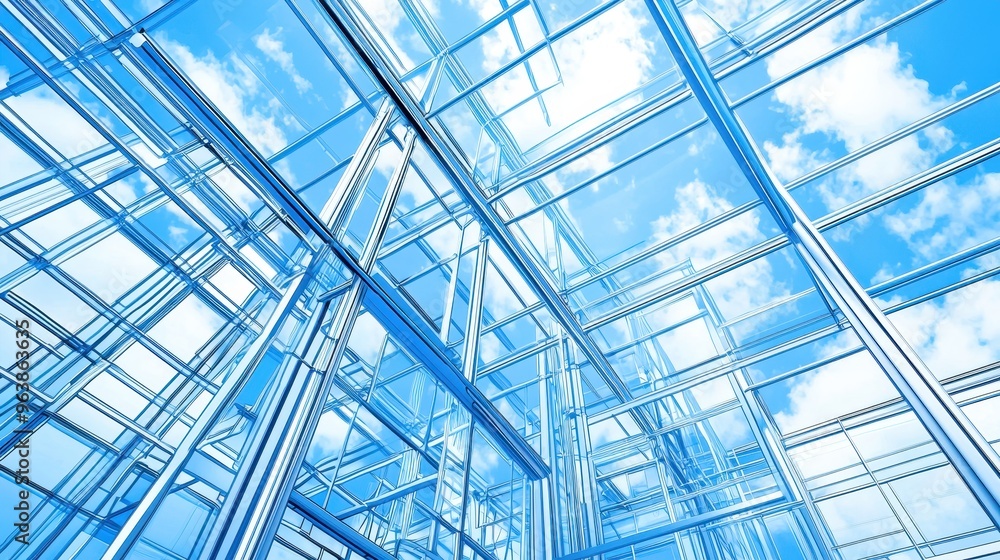 Modern Glass Architecture Sky Blue Windows Building Facade Design Modern Glass Architecture Sky Blue Windows Building Facade Design