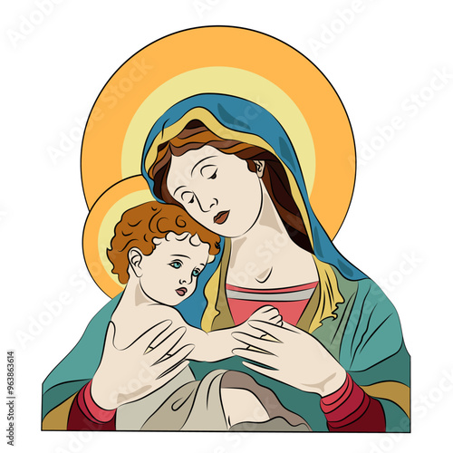 virgen y niño