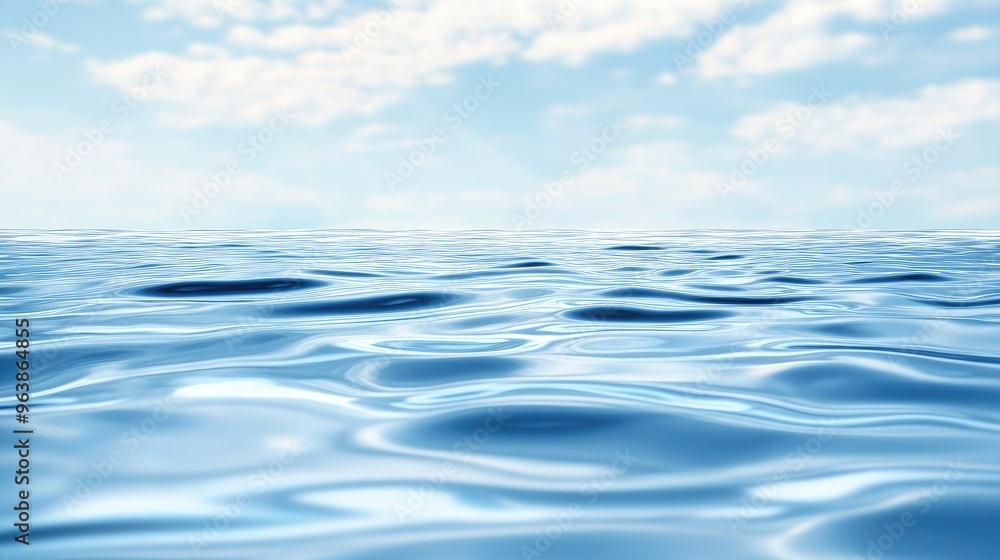 Calm blue water under the clear summer sky, with soft reflections creating a soothing, peaceful background. Calm blue water under the clear summer sky, with soft reflections creating a soothing, peaceful background.