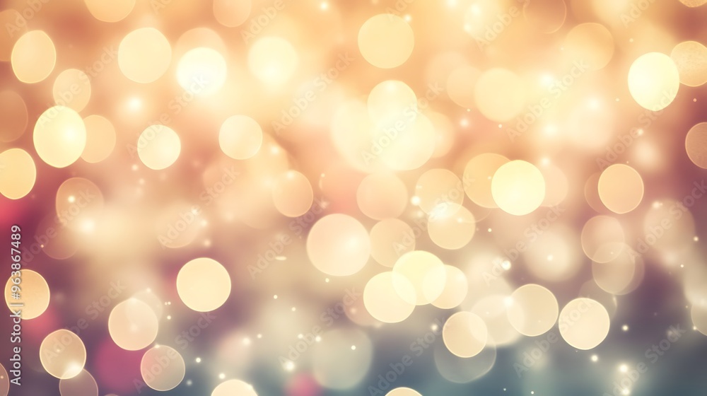 Abstract Golden Bokeh Background with Sparkling Lights Abstract Golden Bokeh Background with Sparkling Lights