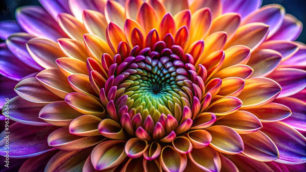 A macro shot of a delicate, exotic flower, with precise, high-contrast lighting highlighting the intricate textures and vibrant colors of the petals. A macro shot of a delicate, exotic flower, with precise, high-contrast lighting highlighting the intricate textures and vibrant colors of the petals.