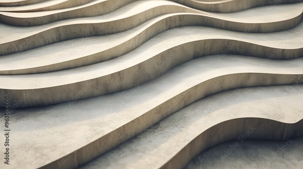Abstract Concrete Waves Architectural Design Modern Architecture Abstract Concrete Waves Architectural Design Modern Architecture