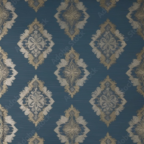 Malaysian songket pattern background 