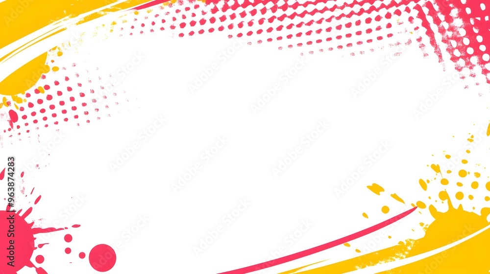 Abstract Yellow and Red Paint Splatter Background Abstract Yellow and Red Paint Splatter Background