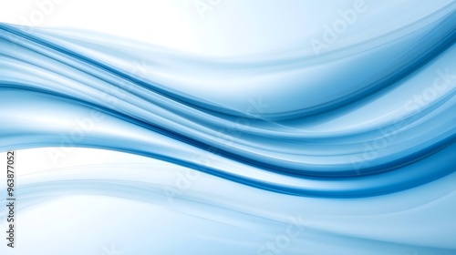 Abstract Blue Wave Background