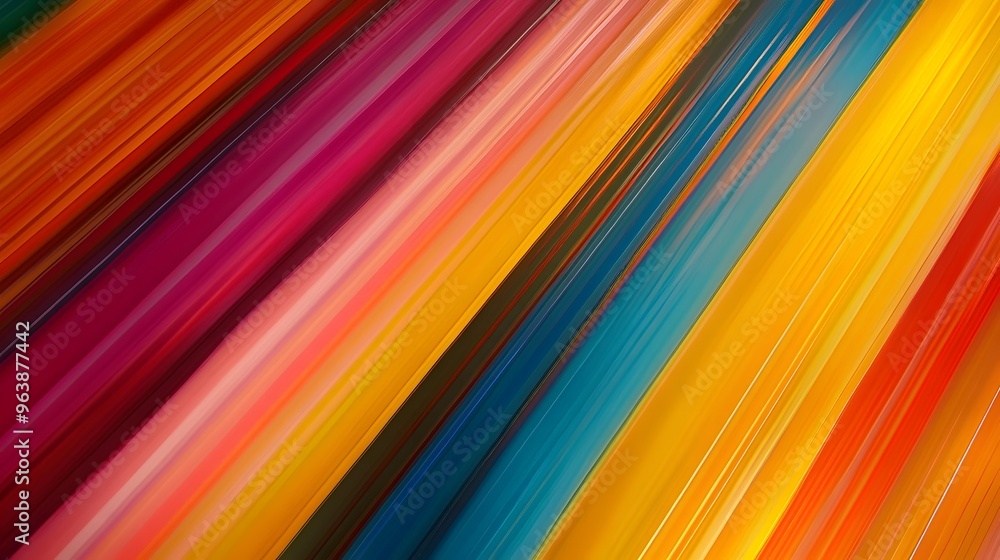 Obraz premium Abstract Diagonal Striped Background with Vibrant Colors
