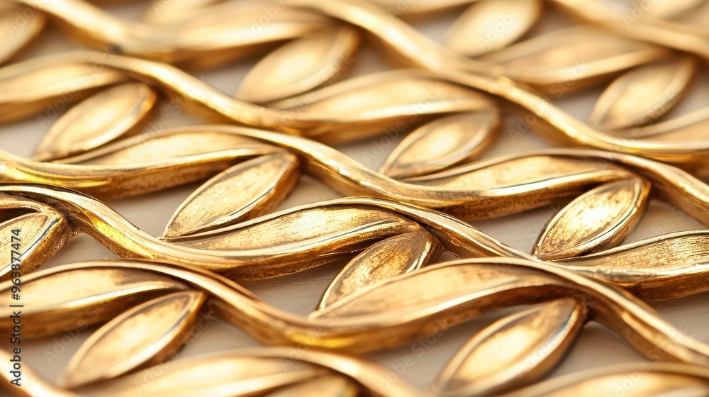 Abstract Gold Leaf Pattern Background Abstract Gold Leaf Pattern Background