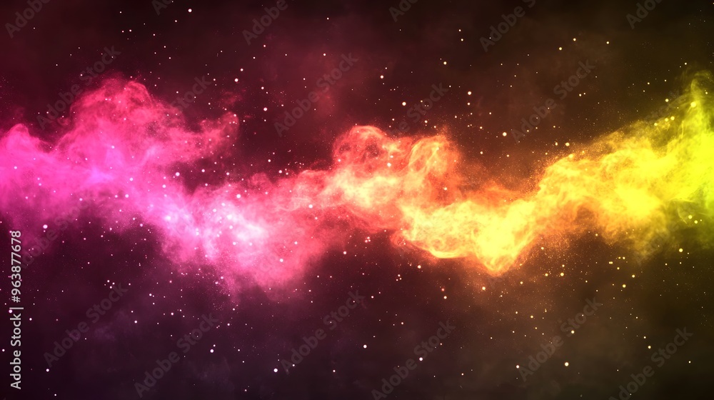 Fototapeta premium Abstract Colorful Nebula Galaxy Space Background