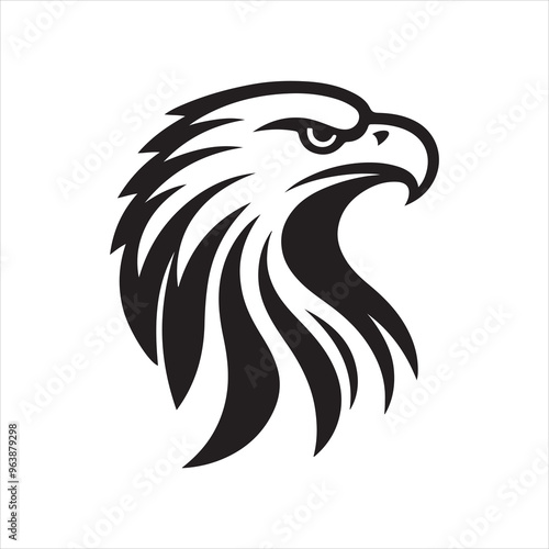  Eagle head Logo icon silhouettes vector art illustration