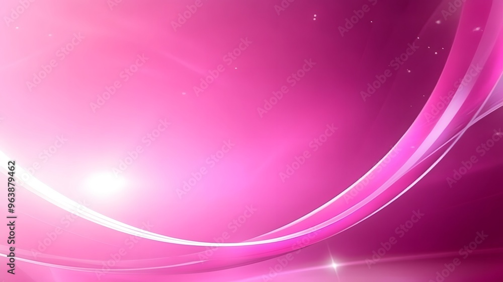 Abstract Pink Background with Curved Lines and Glowing Lights Abstract Pink Background with Curved Lines and Glowing Lights