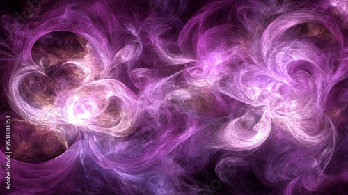 Abstract Purple Swirls and Patterns Swirling Energy Background Pink and White Smoke Design