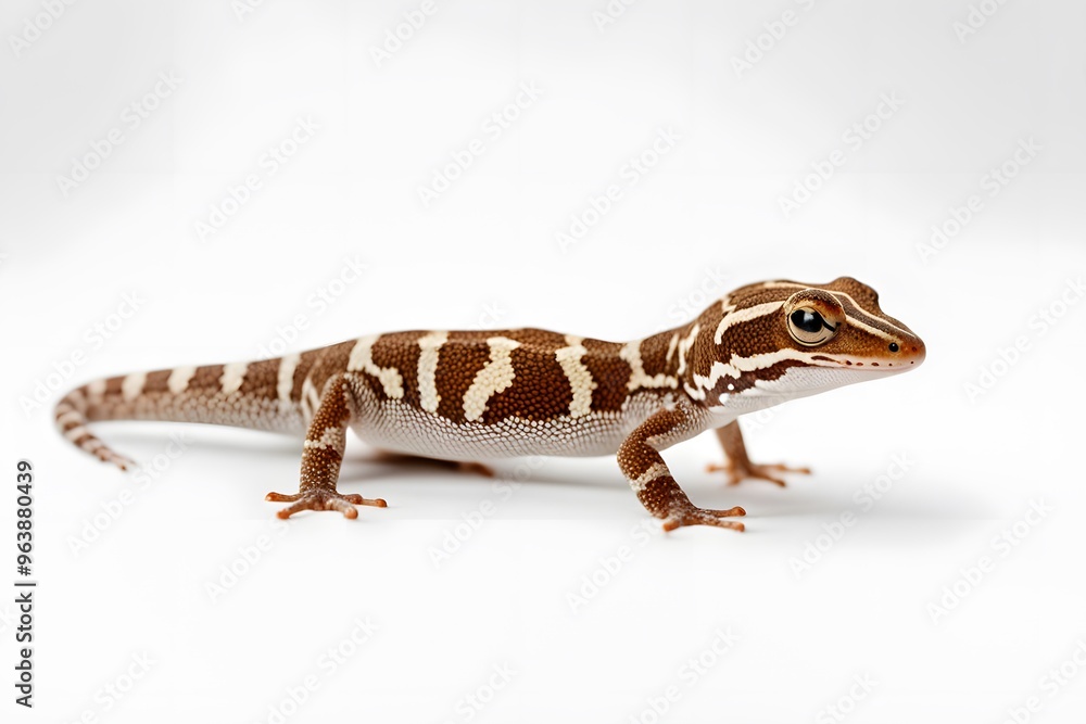 Naklejka premium Australian gecko on white background, AI Generated
