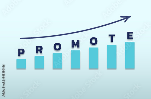 career path growth concept, career path growth by promoted from start position to top position in career
