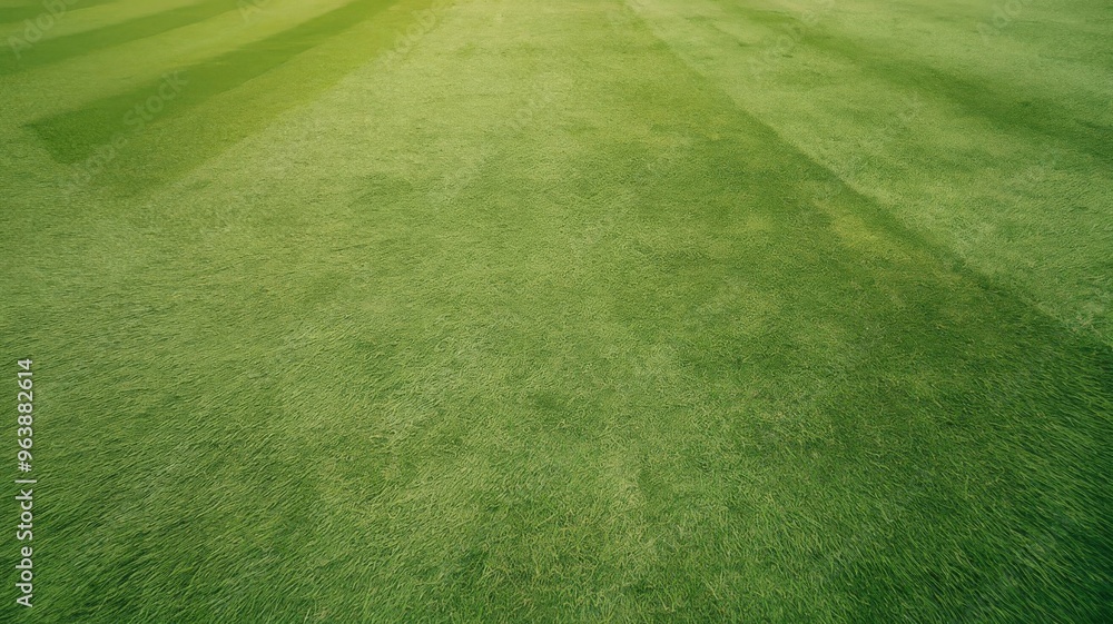 Lush green grass field for golf or sports, providing a smooth, vibrant turf texture Lush green grass field for golf or sports, providing a smooth, vibrant turf texture