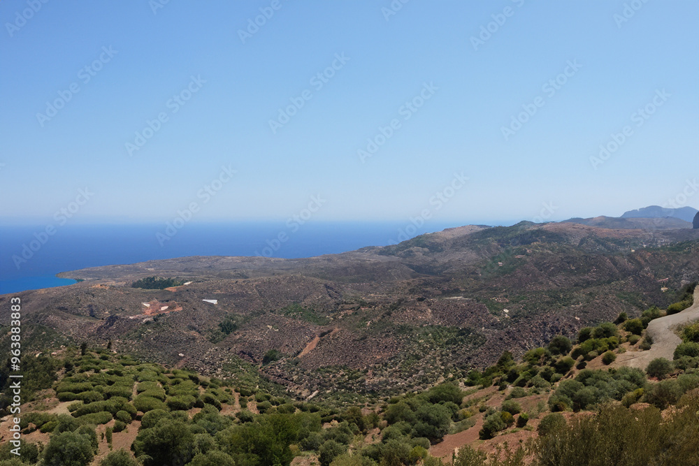 Obraz premium mediteranian landscape background